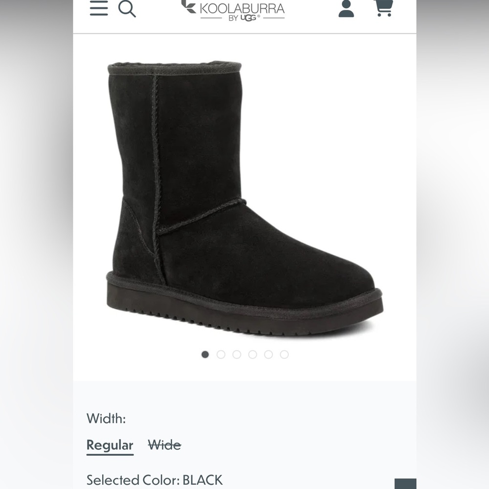 KOOLABURRA
BY UGG, Koola Short, Women’s size 9, Color: BLACK
